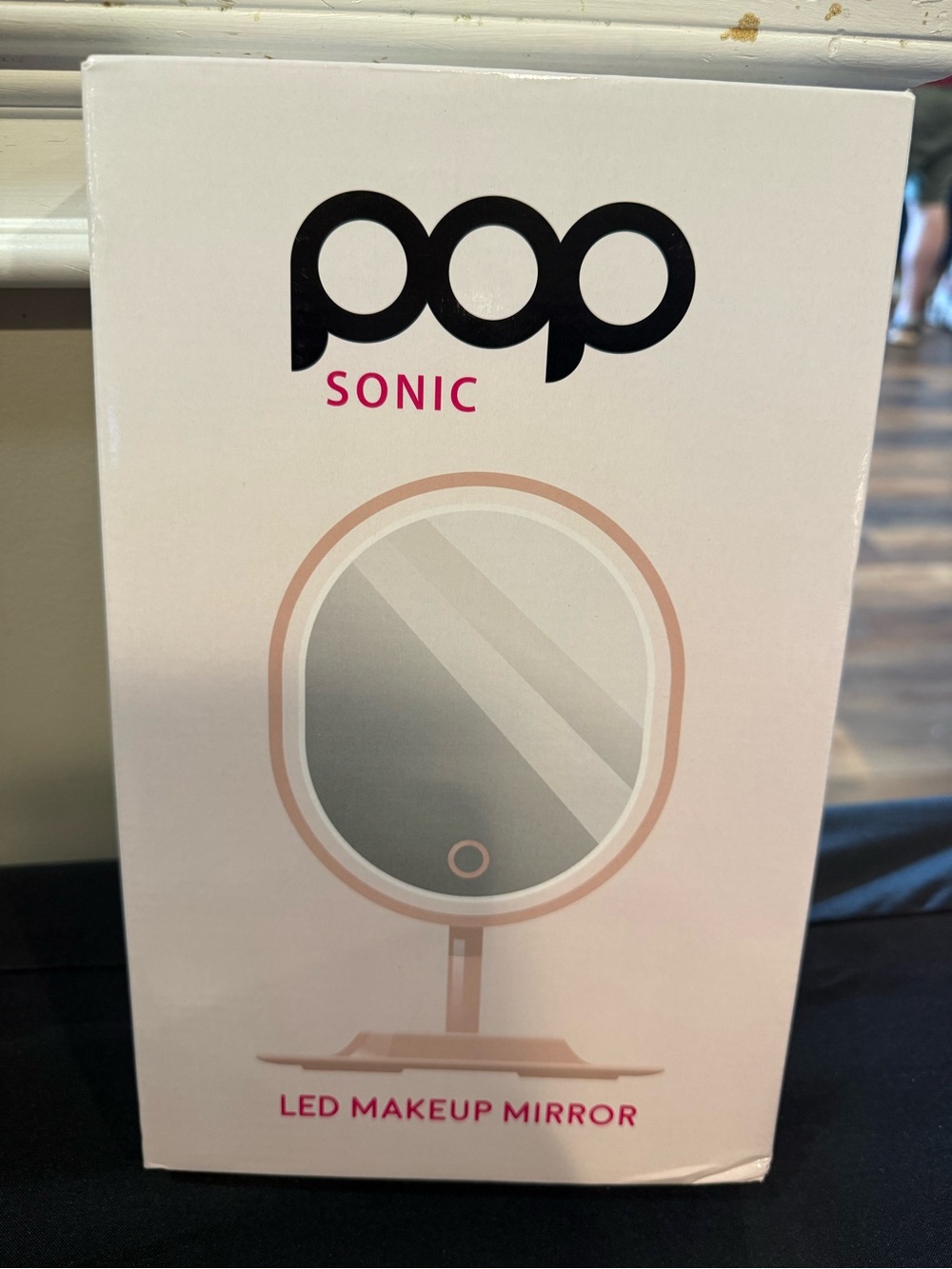 LED Makeup Mirror - Pink